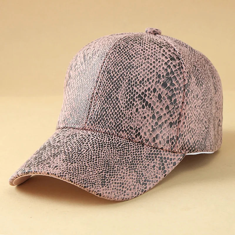 Unisex Baseball Cap aus Hochwertigem Leder – Verstellbare Snapback Mütze | Modische Outdoor Kappe für Damen & Herren