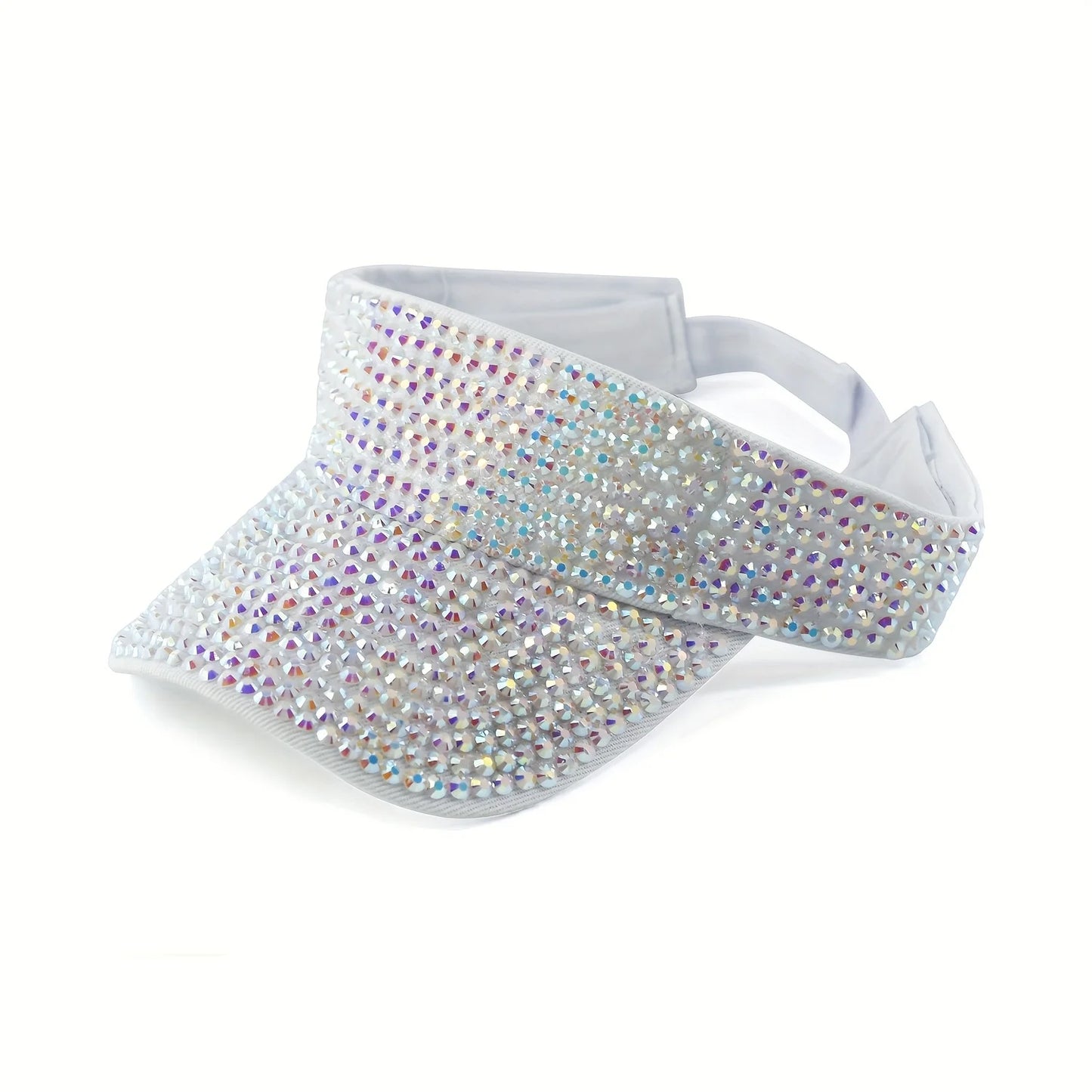 Unisex Baseball Cap mit Glitzer-Strass – Verstellbare Acryl Sonnenmütze | Funkelnde Freizeit- & Party-Kappe für Damen & Herren