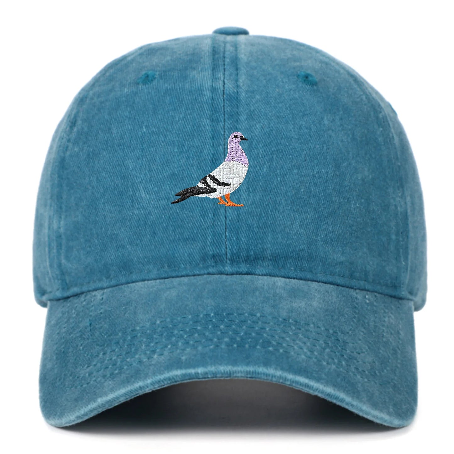 Unisex Baseball Cap mit Tauben-Stickerei – Verstellbare Baumwollkappe | Lässige Alltagsmütze mit Sonnenschutz für Damen & Herren