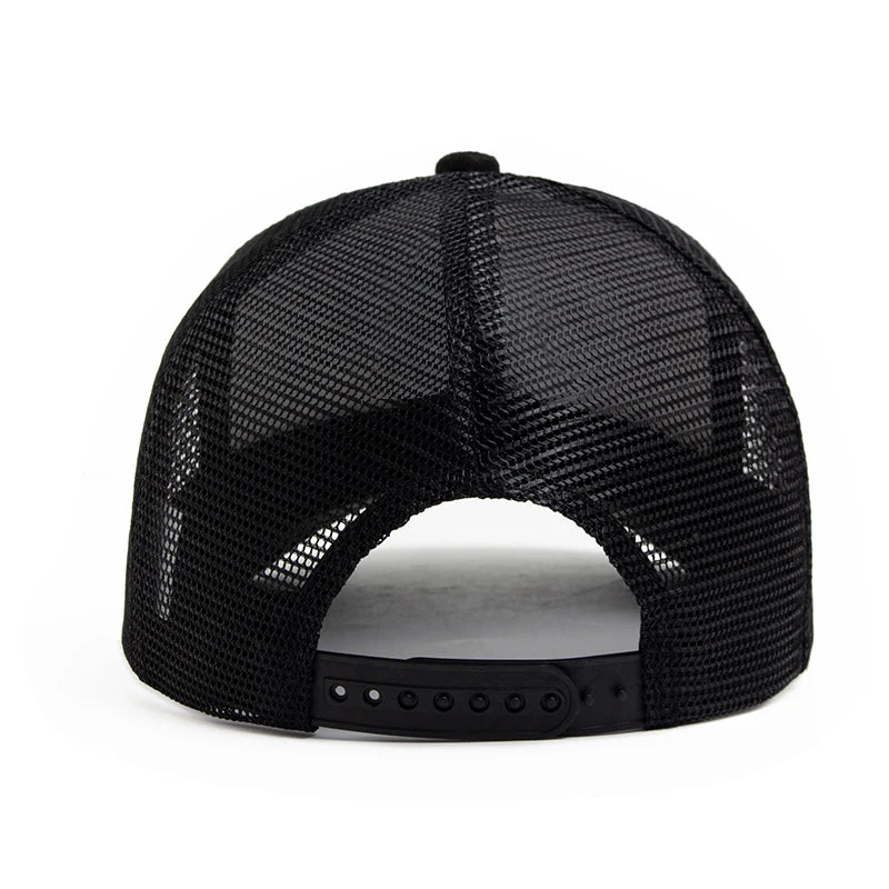 Unisex Suede Mesh Trucker Cap – Verstellbare Snapback Baseball Mütze | Modische Sonnenkappe im Hip Hop Stil für Damen & Herren
