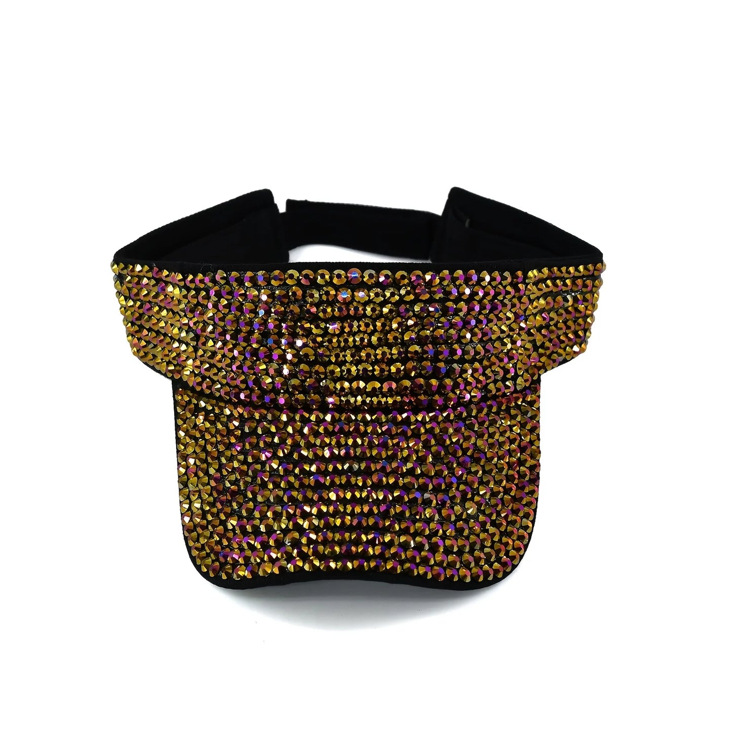 Unisex Baseball Cap mit Glitzer-Strass – Verstellbare Acryl Sonnenmütze | Funkelnde Freizeit- & Party-Kappe für Damen & Herren