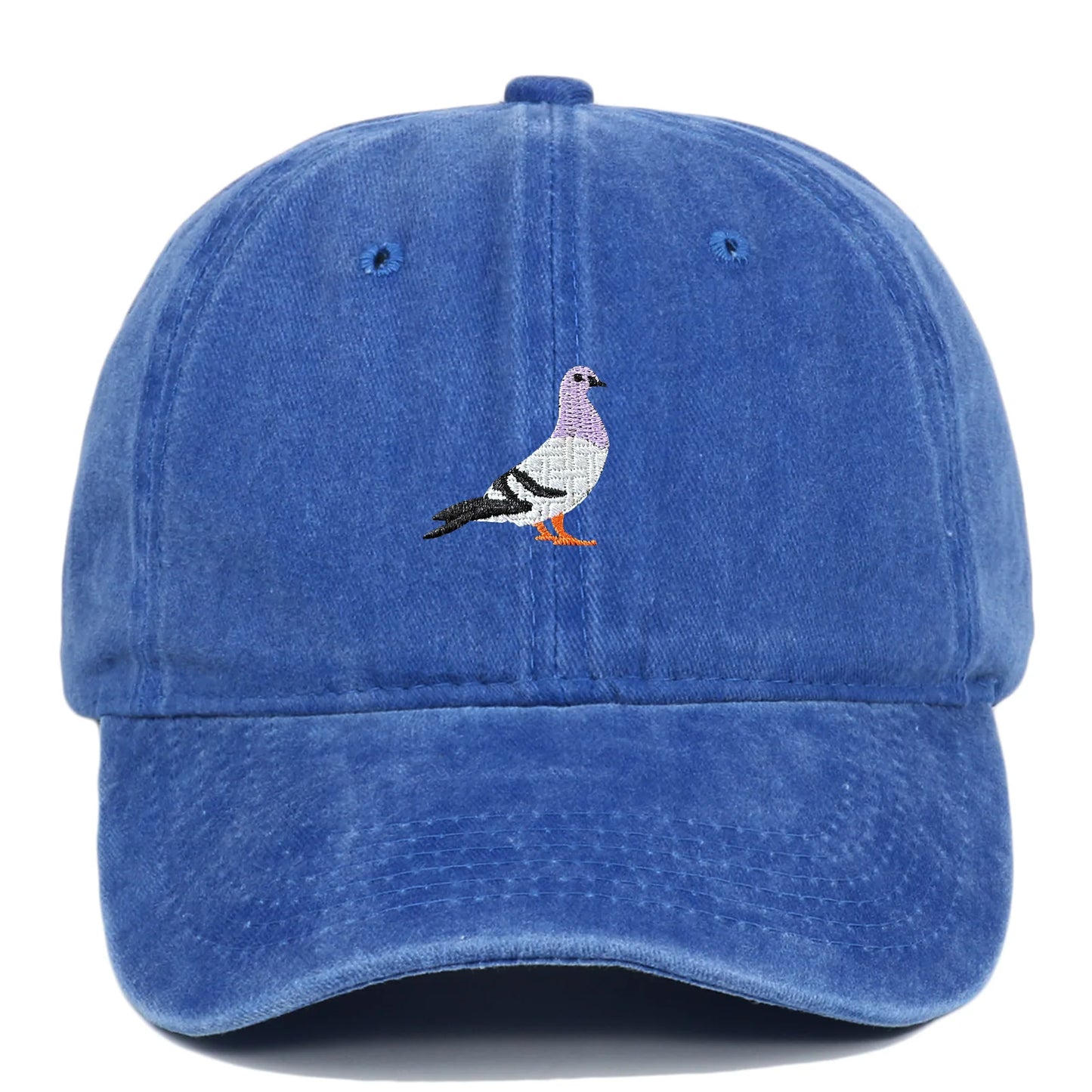 Unisex Baseball Cap mit Tauben-Stickerei – Verstellbare Baumwollkappe | Lässige Alltagsmütze mit Sonnenschutz für Damen & Herren
