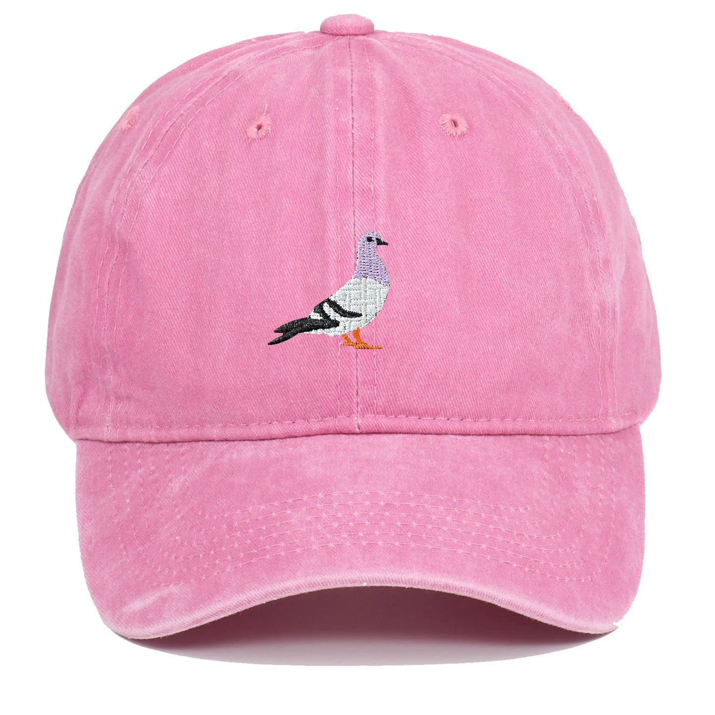 Unisex Baseball Cap mit Tauben-Stickerei – Verstellbare Baumwollkappe | Lässige Alltagsmütze mit Sonnenschutz für Damen & Herren