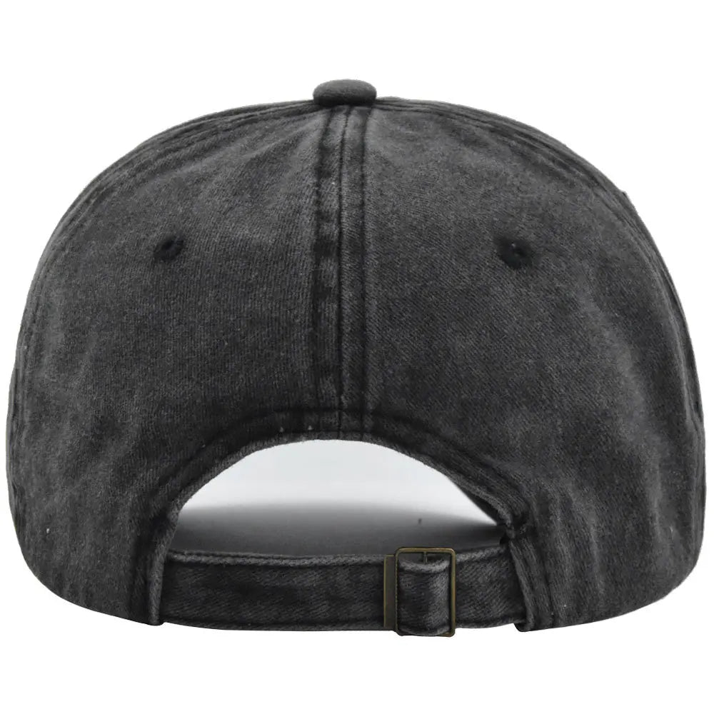 Unisex Baseball Cap aus Gewaschener Baumwolle – Verstellbare Einfarbige Snapback Mütze | Retro Y2K Hip Hop Sonnenkappe für Damen & Herren