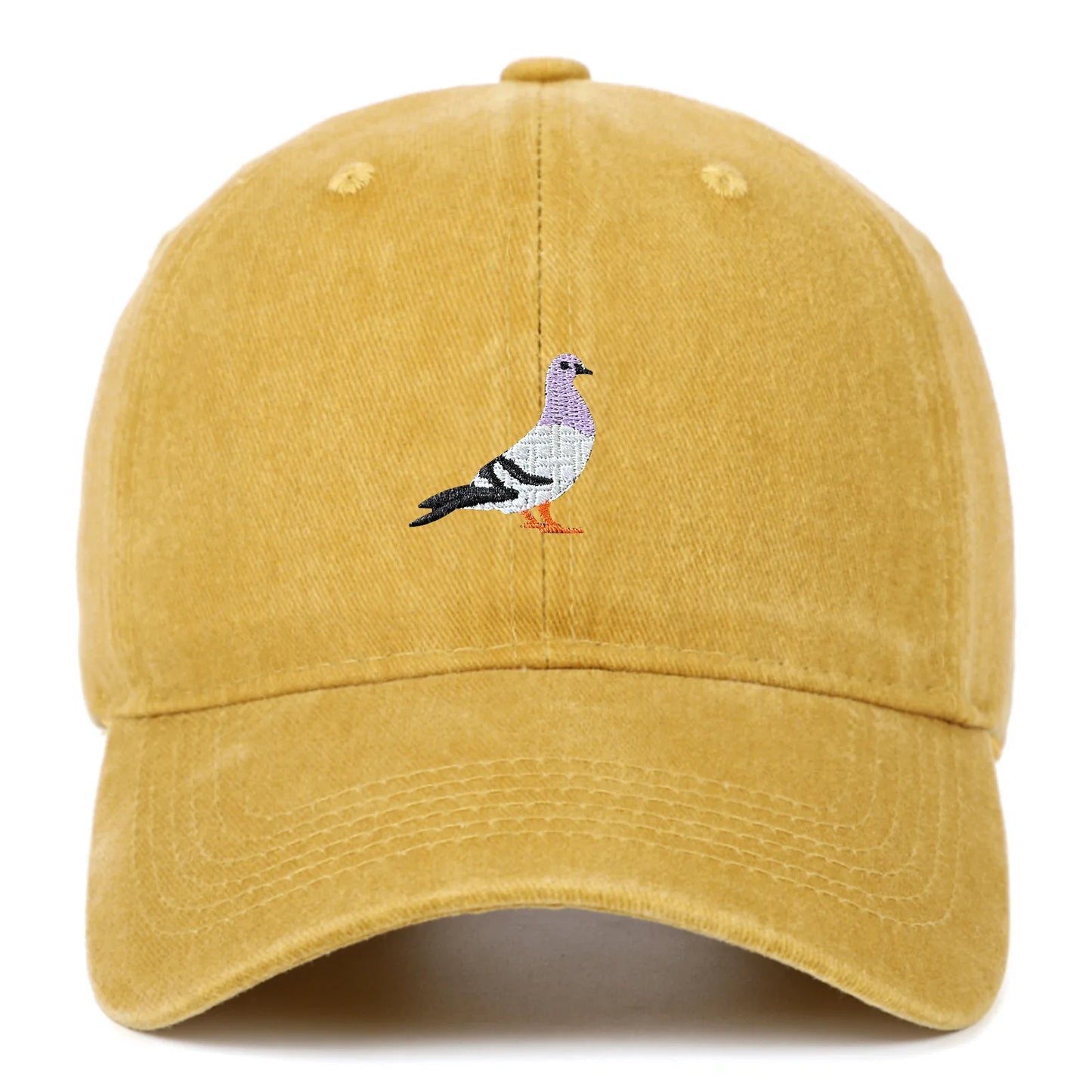 Unisex Baseball Cap mit Tauben-Stickerei – Verstellbare Baumwollkappe | Lässige Alltagsmütze mit Sonnenschutz für Damen & Herren