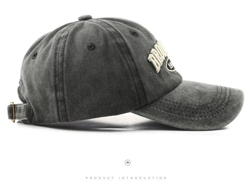 Unisex Baseball Cap mit „Brooklyn“-Stickerei – Verstellbare Baumwollkappe | Retro Streetwear & Hip Hop Mütze für Damen & Herren