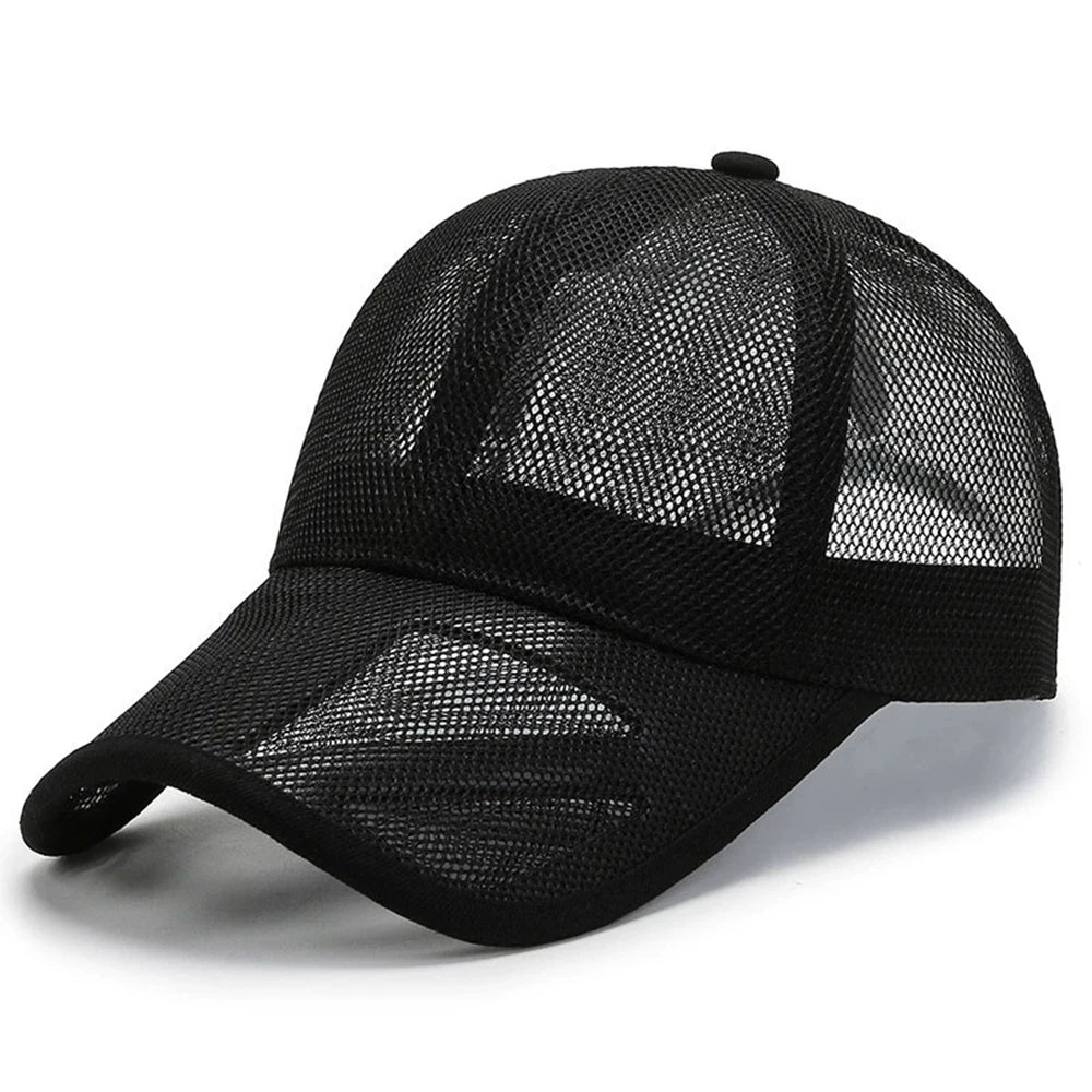Unisex Atmungsaktive Mesh Baseball Cap – Verstellbare Sonnenkappe mit Duckbill-Schirm | Sommerliche Outdoor Sportmütze für Damen & Herren