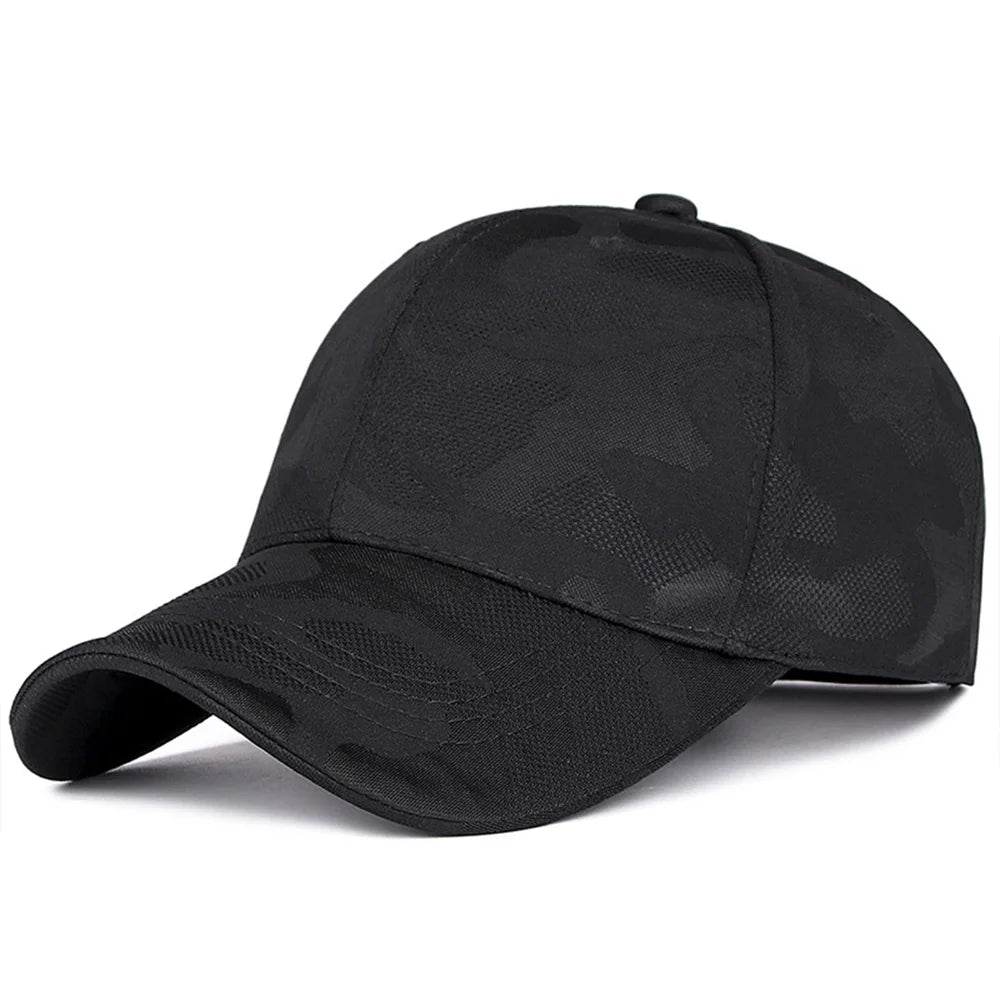 Unisex Camouflage Baseball Cap – Verstellbare Outdoor Golf Mütze | Einfache Sonnenkappe für Frühling & Herbst, Damen & Herren