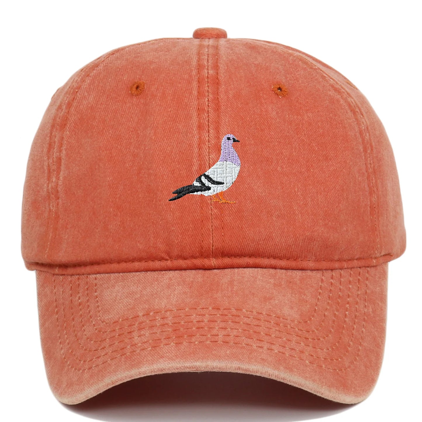 Unisex Baseball Cap mit Tauben-Stickerei – Verstellbare Baumwollkappe | Lässige Alltagsmütze mit Sonnenschutz für Damen & Herren