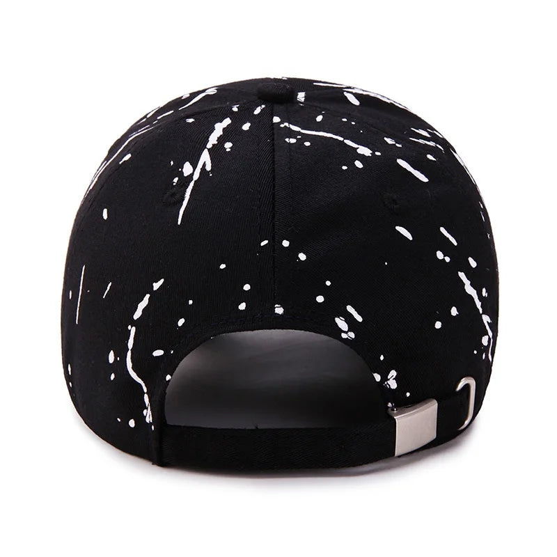 Unisex Baseball Cap mit Graffiti-Design – Verstellbare Hip Hop Sommermütze | Modische Sonnenkappe aus Baumwolle für Damen & Herren