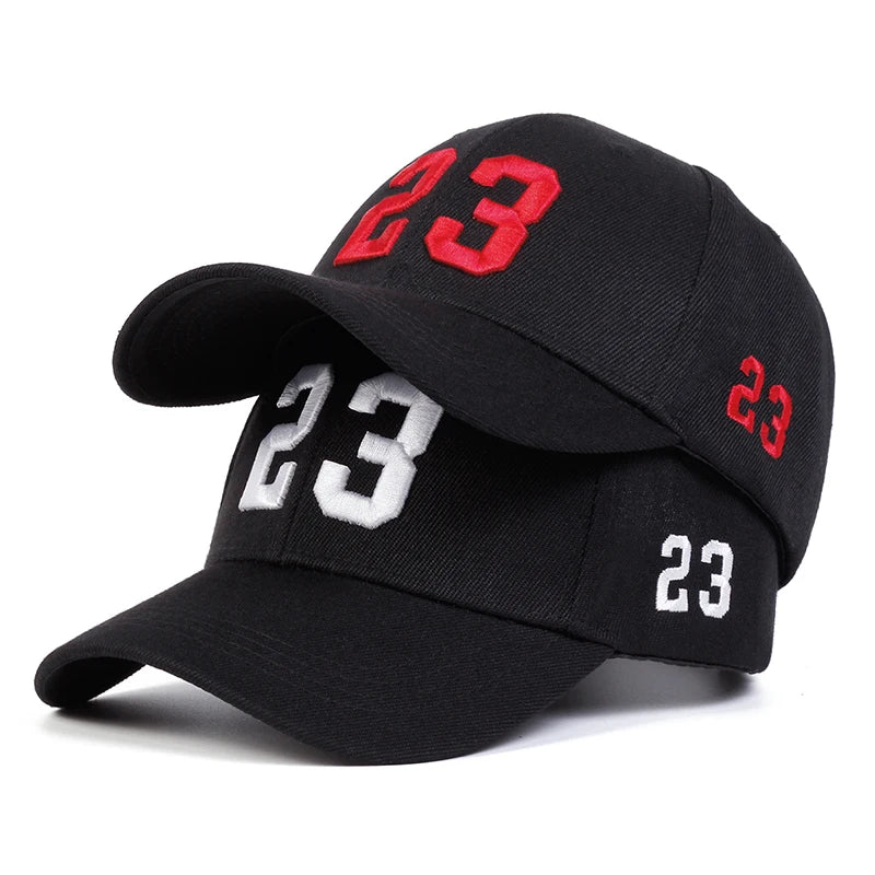 Unisex Baseball Cap mit „23“ Stickerei – Verstellbare Sport & Streetwear Mütze | Sonnenschutz für Frühling & Herbst