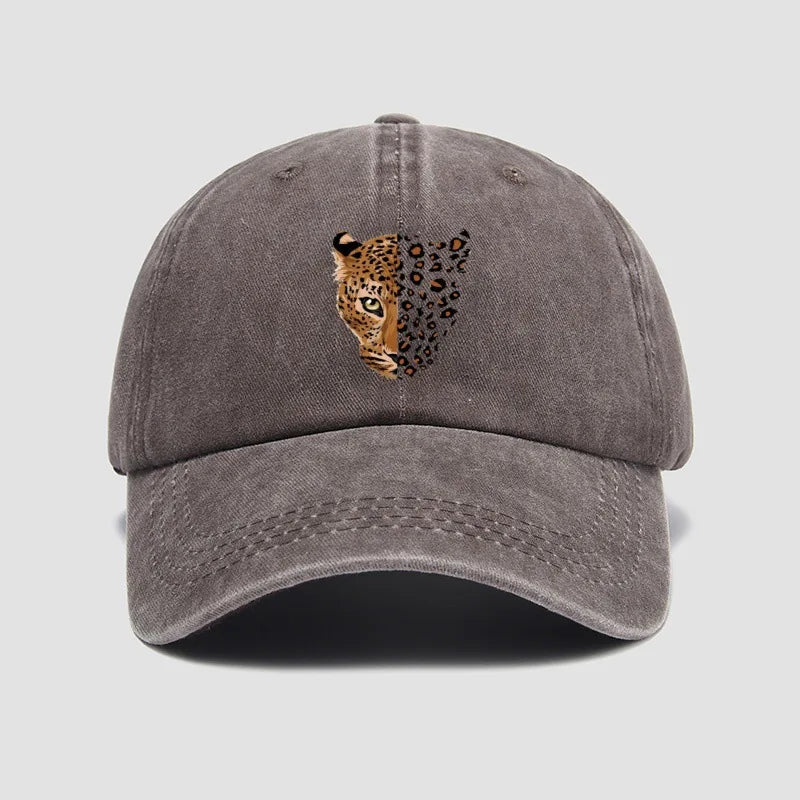 Unisex Baseball Cap mit Leopardenmuster – Verstellbare Modische Kappe | Trendige Freizeit- & Sportmütze für Damen & Herren