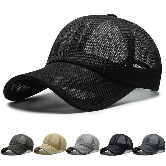Unisex Atmungsaktive Mesh Baseball Cap – Verstellbare Sonnenkappe mit Duckbill-Schirm | Sommerliche Outdoor Sportmütze für Damen & Herren