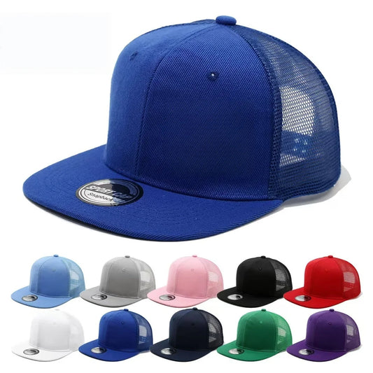 Unisex Schlichte Snapback Baseball Cap – Hochwertige Verstellbare Kappe | Hip Hop & Freizeitmütze für Damen & Herren