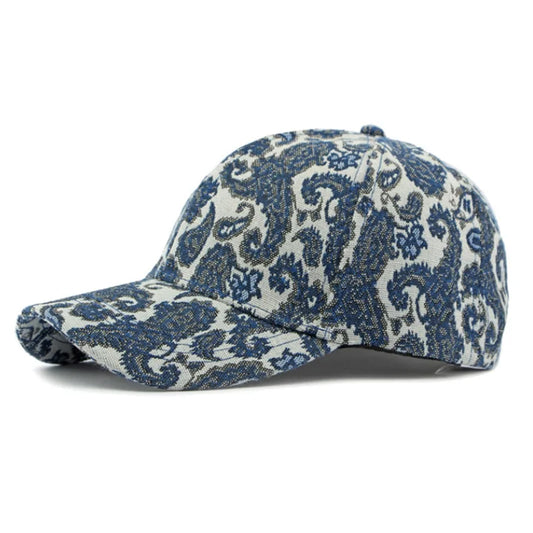 Unisex Baseball Cap mit Paisley-Muster – Verstellbare Größe | Sonnenschutz & Trendy Outdoor Freizeitmütze für Damen & Herren