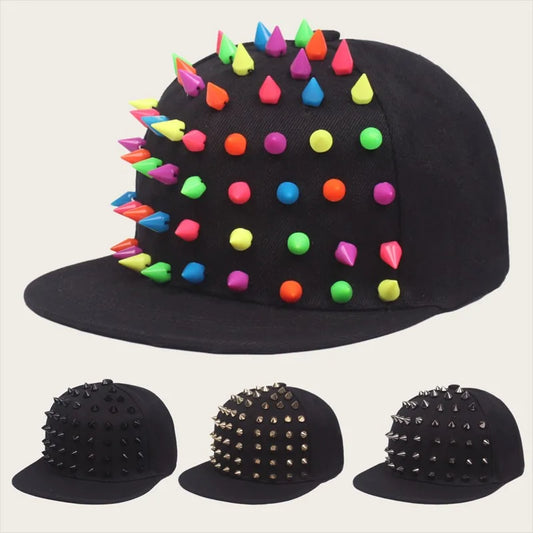 Unisex Baseball Cap mit Nieten und Duckbill-Schirm – Atmungsaktive Schnell-Trocknende Outdoor Mütze | Sonnenschutz & Reisekappe für Damen & Herren