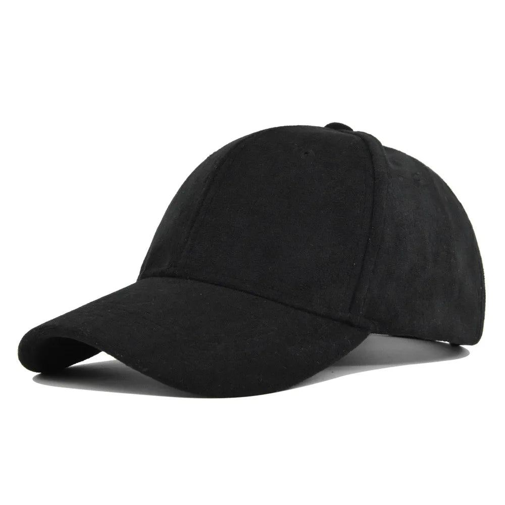 Unisex Baseball Cap aus Wildlederoptik – Verstellbare Retro Snapback Mütze | Modische Streetwear Kappe mit Kunstfell für Damen & Herren