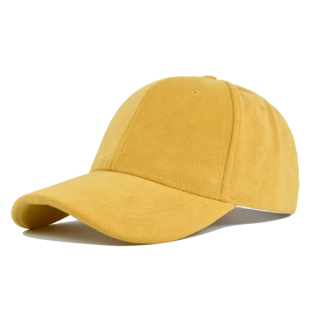 Unisex Baseball Cap aus Wildlederoptik – Verstellbare Retro Snapback Mütze | Modische Streetwear Kappe mit Kunstfell für Damen & Herren