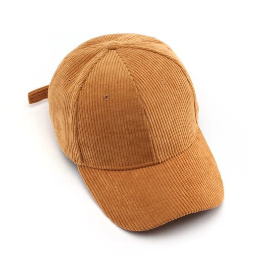 Unisex Cord Baseball Cap – Verstellbare Baumwollkappe im Retro-Stil | Warme Herbst Snapback Mütze für Damen & Herren, Freizeit & Streetwear