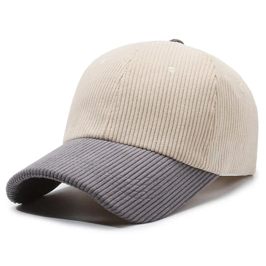 Unisex Cord Baseball Cap – Verstellbare Sonnenmütze | Modische Outdoor & Freizeitkappe für Damen & Herren