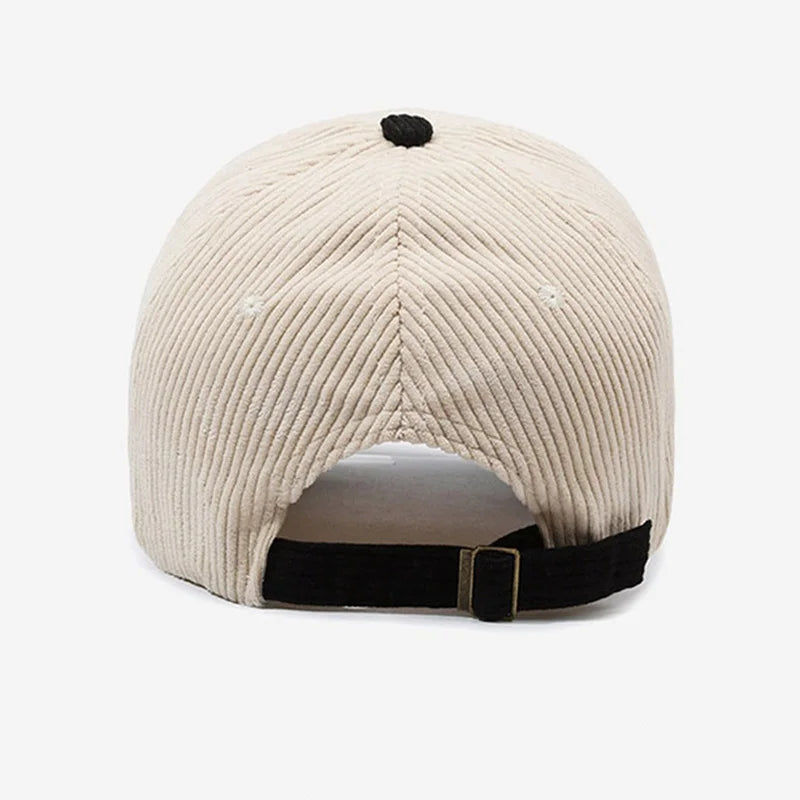 Unisex Cord Baseball Cap – Verstellbare Sonnenmütze | Modische Outdoor & Freizeitkappe für Damen & Herren