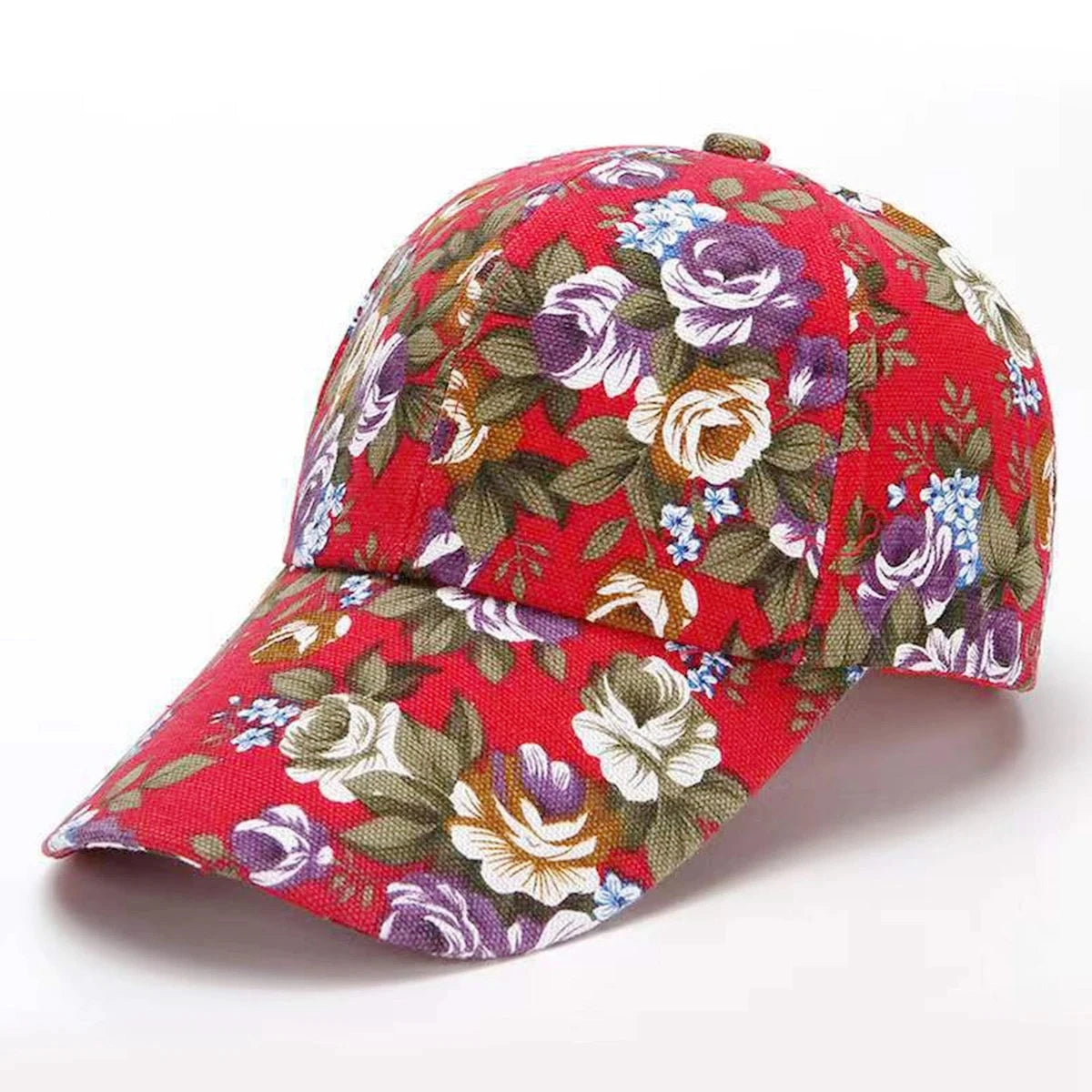 Unisex Trucker Cap mit Blumenmuster – Verstellbare Sommermütze | Modische Streetwear Baseball Cap für Damen & Herren