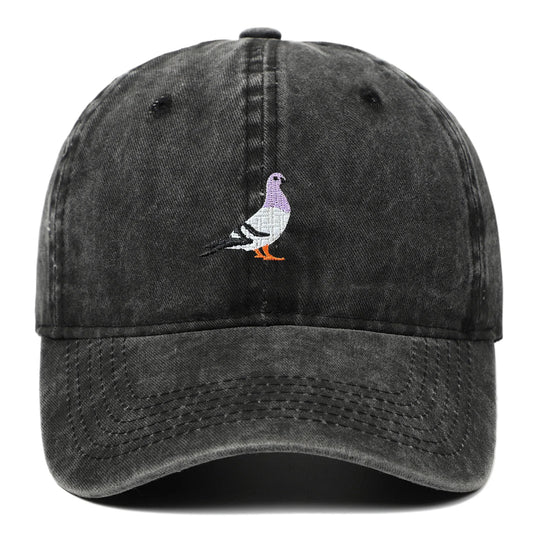 Unisex Baseball Cap mit Tauben-Stickerei – Verstellbare Baumwollkappe | Lässige Alltagsmütze mit Sonnenschutz für Damen & Herren