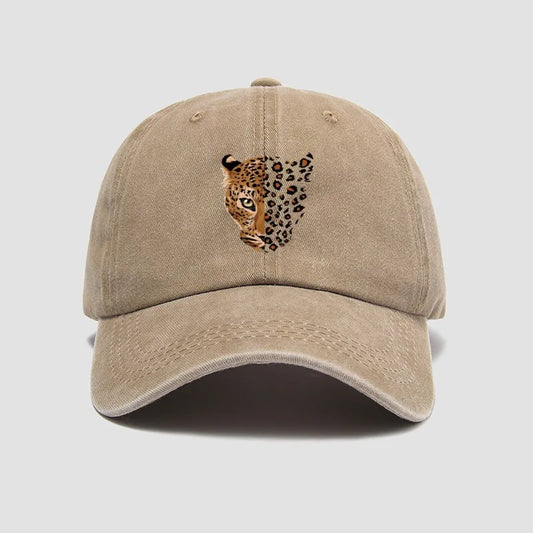 Unisex Baseball Cap mit Leopardenmuster – Verstellbare Modische Kappe | Trendige Freizeit- & Sportmütze für Damen & Herren