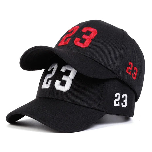 Unisex Baseball Cap mit „23“ Stickerei – Verstellbare Sport & Streetwear Mütze | Sonnenschutz für Frühling & Herbst