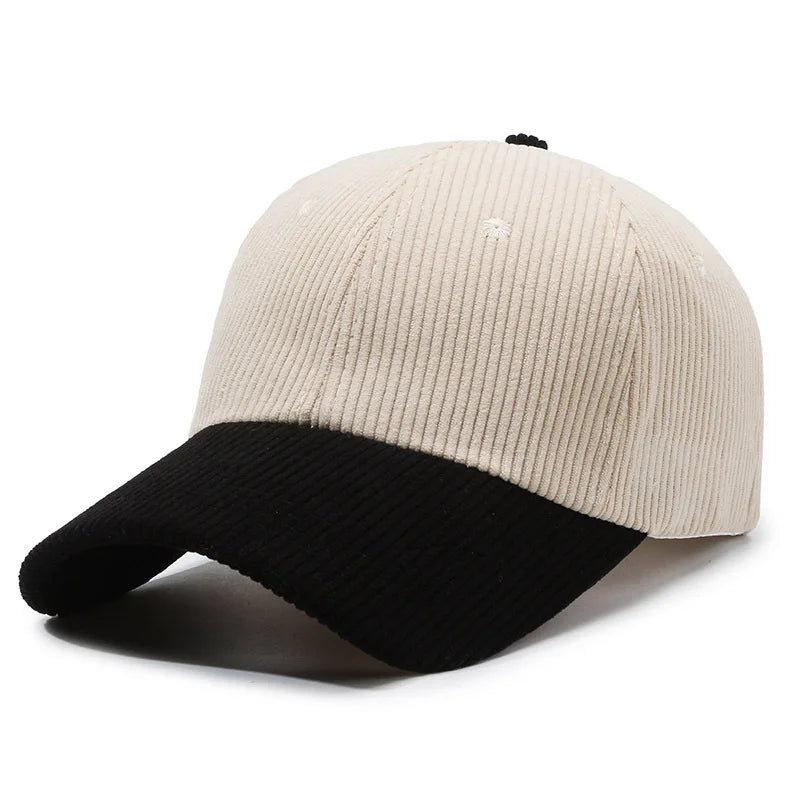 Unisex Cord Baseball Cap – Verstellbare Sonnenmütze | Modische Outdoor & Freizeitkappe für Damen & Herren