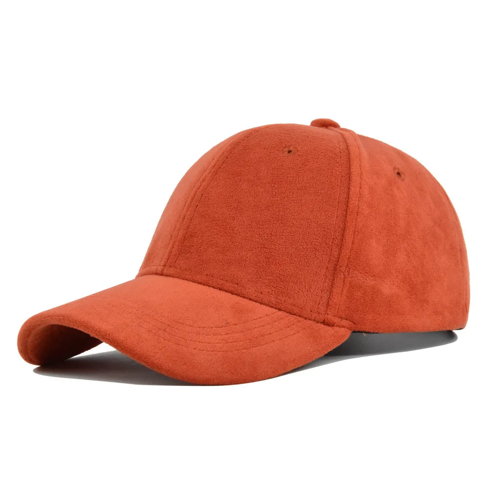 Unisex Baseball Cap aus Wildlederoptik – Verstellbare Retro Snapback Mütze | Modische Streetwear Kappe mit Kunstfell für Damen & Herren