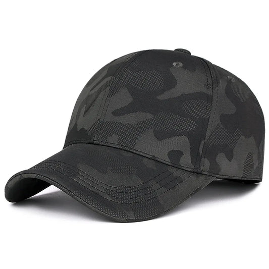 Unisex Camouflage Baseball Cap – Verstellbare Outdoor Golf Mütze | Einfache Sonnenkappe für Frühling & Herbst, Damen & Herren